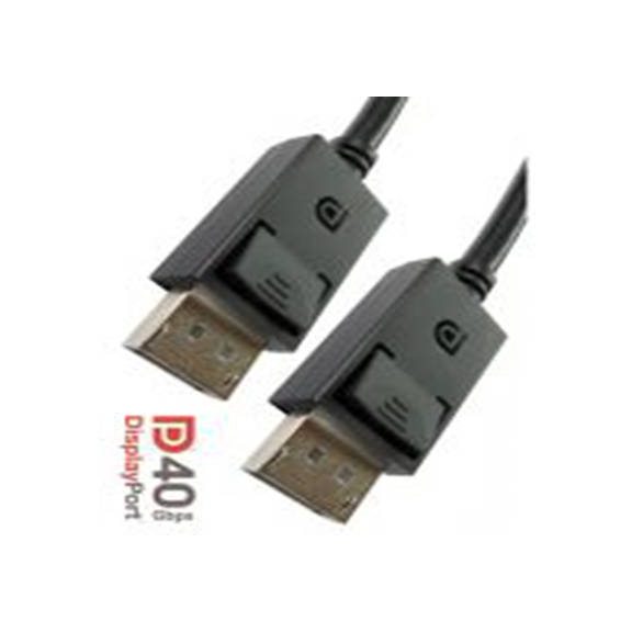 RS PRO,286-3299,RS PRO DP线, 1 m长, 屏接口 公转屏接口 公, 黑色 聚氯乙烯护套, CDLDP40系列