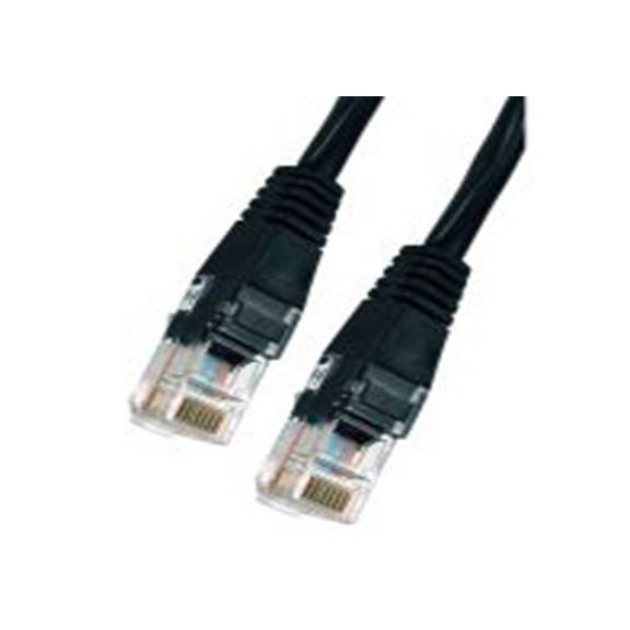 RS PRO,286-3430,1 m Cat5e 以太网电缆, 非屏蔽双绞线（UTP）屏蔽, 黑色 聚氯乙烯护套, RJ45 公转RJ45 公