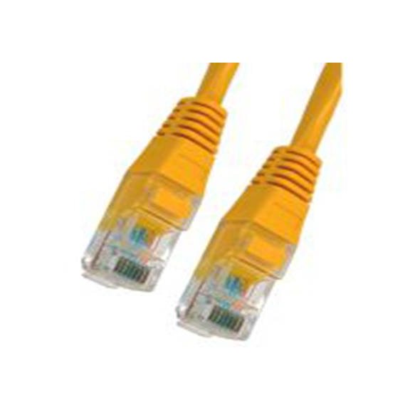 RS PRO,286-3434,1 m Cat5e 以太网电缆, 非屏蔽双绞线（UTP）屏蔽, 黄色 聚氯乙烯护套, RJ45 公转RJ45 公