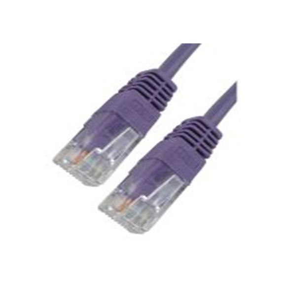 RS PRO,286-3596,2 m Cat5e 以太网电缆, 非屏蔽双绞线（UTP）屏蔽, 紫色 聚氯乙烯护套, RJ45 公转RJ45 公