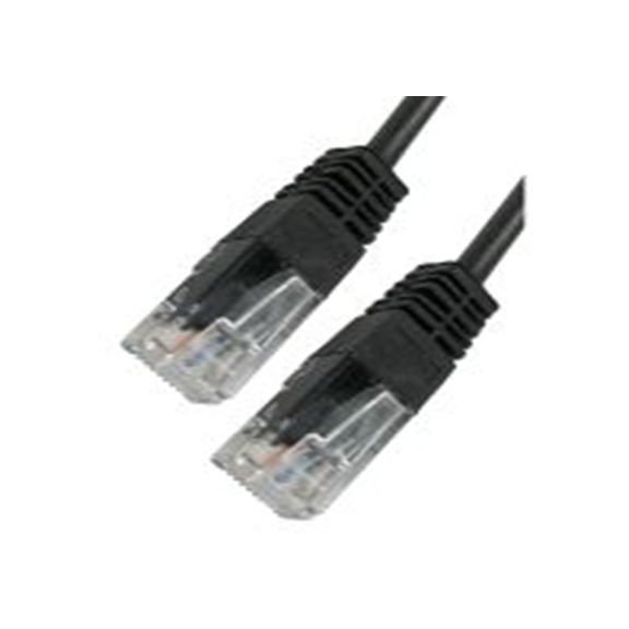 RS PRO,286-3605,3 m Cat5e 以太网电缆, 非屏蔽双绞线（UTP）屏蔽, 黑色 聚氯乙烯护套, RJ45 公转RJ45 公