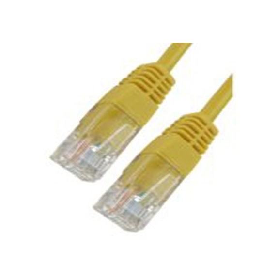 RS PRO,286-3663,10 m Cat5e 以太网电缆, 非屏蔽双绞线（UTP）屏蔽, 黄色 聚氯乙烯护套, RJ45 公转RJ45 公