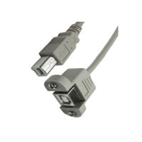 RS PRO,286-3696,RS PRO , USB B 型 公转USB B 母插, 3 m长, USB 2.0, 米色