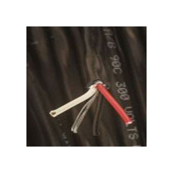 RS PRO,138-972,RS PRO 3芯多芯工业电缆, 1.5 mm², 15 AWG, 无屏蔽, 阻燃, 50m长, 黑色聚氯乙烯 PVC护套