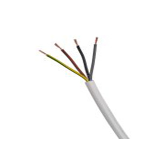 RS PRO,836-0754,四芯, 100 m长 电源电缆, 500 V, 白色 70 °C, H05Z1Z1-F系列