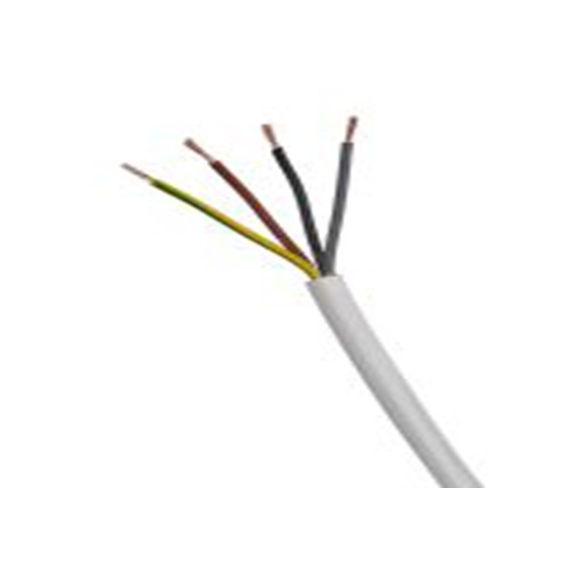 RS PRO,836-0757,四芯, 100 m长 电源电缆, 500 V, 白色 热塑性塑料护套 70 °C, H05Z1Z1-F系列