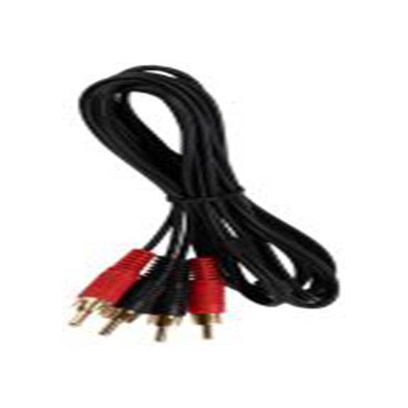 RS PRO,286-2811,RS PRO 莲花头音频线, RCA 公转RCA x 2 公, 2 m长, 黑色