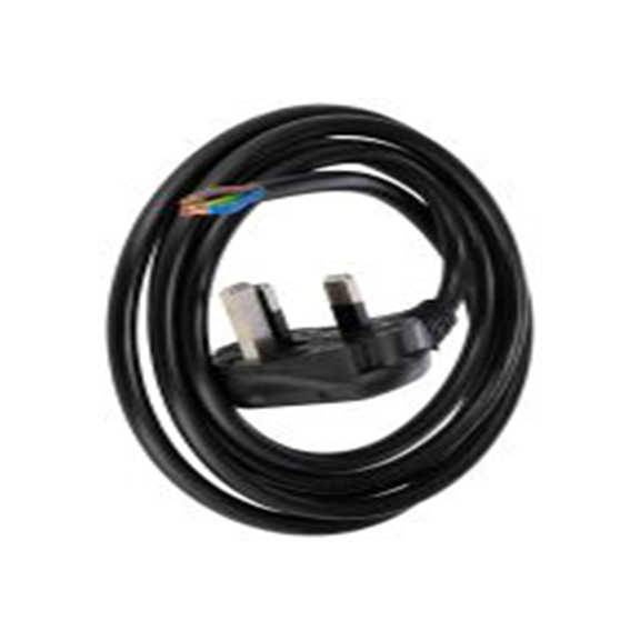 RS PRO,558-939,2 m 电源电缆, 25 V, 直向, 无端接转直 聚氯乙烯, 黑色, 符合SINGAPORSAFETY MARK, BS13/13 ASTA, SASO标准, RS P