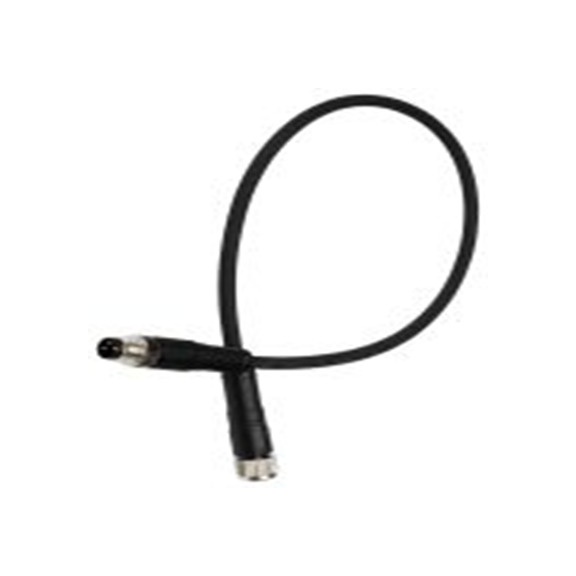 RS PRO,282-5442,RS PRO 电缆, 300 mm长 3, 直向 公 3转直 母插, PU 黑色护套, IP40