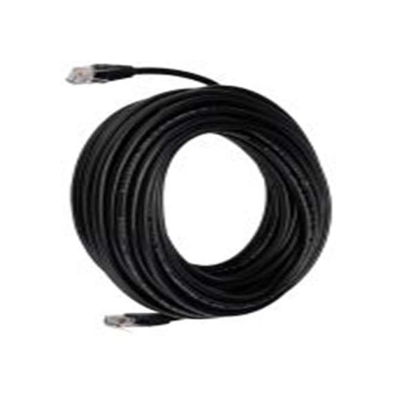 RS PRO,286-3491,15 m Cat5e 以太网电缆, 非屏蔽双绞线（UTP）屏蔽, 黑色 聚氯乙烯护套, RJ45 公转RJ45 公
