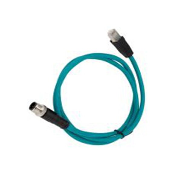 RS PRO,282-5419,RS PRO 电缆, 1 m长 4, M12, 直向 公 8转直 公, 聚氯乙烯 黑色护套, IP40, CM05系列