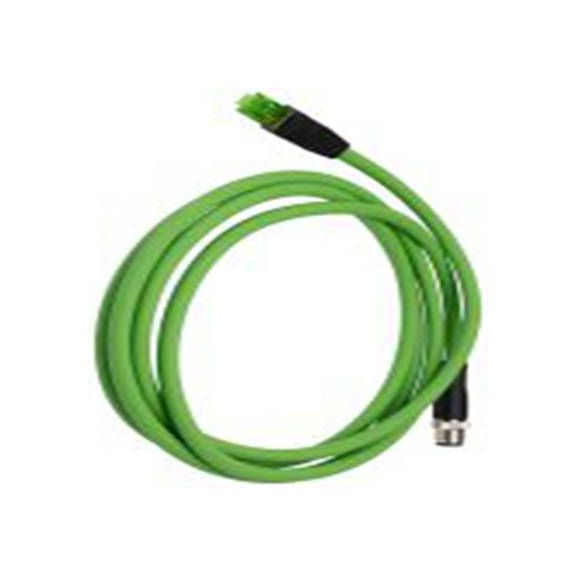 RS PRO,282-5422,RS PRO 电缆, 2 m长 4, M12, 直向 公 8转直 公, PU 黑色护套, IP40, CM08系列