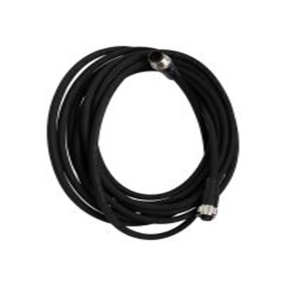 RS PRO,282-5431,RS PRO 电缆, 5 m长 8, 直向 公 8转直 母插, PU 黑色护套, IP40