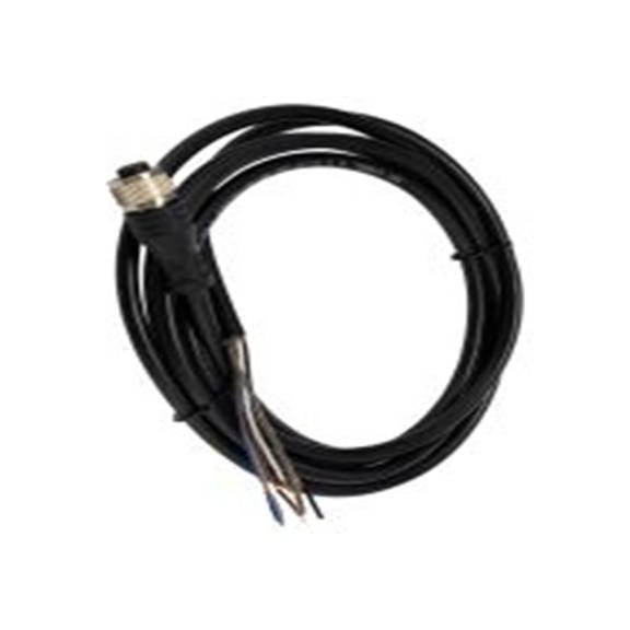 RS PRO,144-7657,RS PRO 传感器执行器电缆, 2 m长, 直向 母插 5转无端接, 聚氯乙烯 黑色护套, IP40, CBF系列