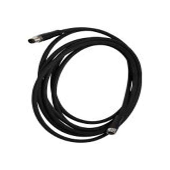 RS PRO,282-5448,RS PRO 电缆, 3 m长 4, 直向 公 4转直 母插, PU 黑色护套, IP40