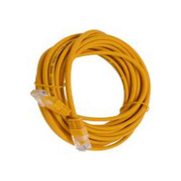 RS PRO,286-3640,6 m Cat5e 以太网电缆, 非屏蔽双绞线（UTP）屏蔽, 黄色 聚氯乙烯护套, RJ45 公转RJ45 公