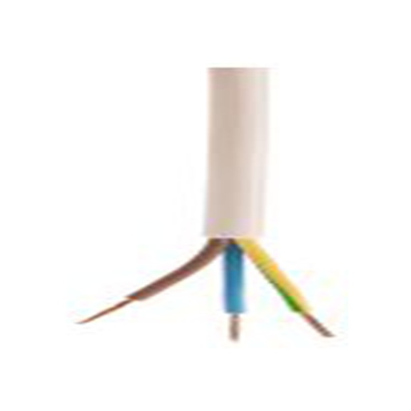 RS PRO,606-135,三芯, 50 m长 电源电缆, 500 V, 黑色, 白色 聚氯乙烯护套 70 °C