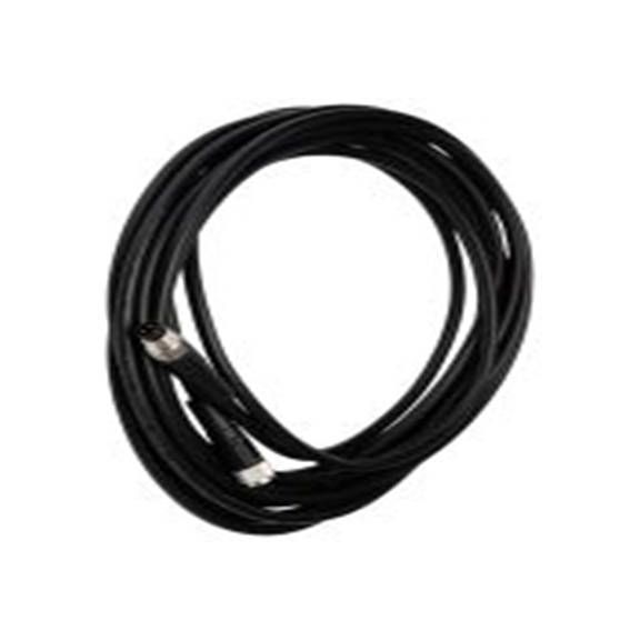 RS PRO,282-5447,RS PRO 电缆, 5 m长 4, 直向 公 4转直 母插, 聚氯乙烯 黑色护套, IP40