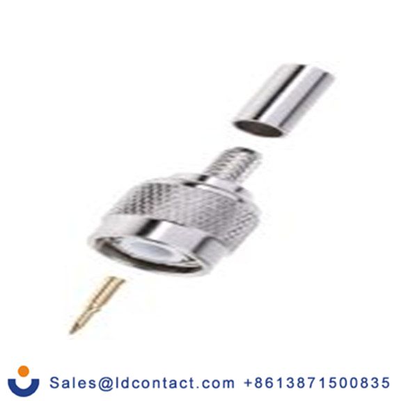 RS PRO,136-538,TNC 连接器 公, 50 Ω, 电缆安装, 直向, 用于RG58/U线 TNC系列