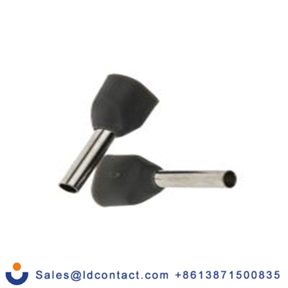 RS PRO,184-9654,绝缘 压接靴带套圈, 灰色, Φ1.8 mm x 8 mm引脚, 最大电线尺寸 18 AWG, 总长14.7 mm