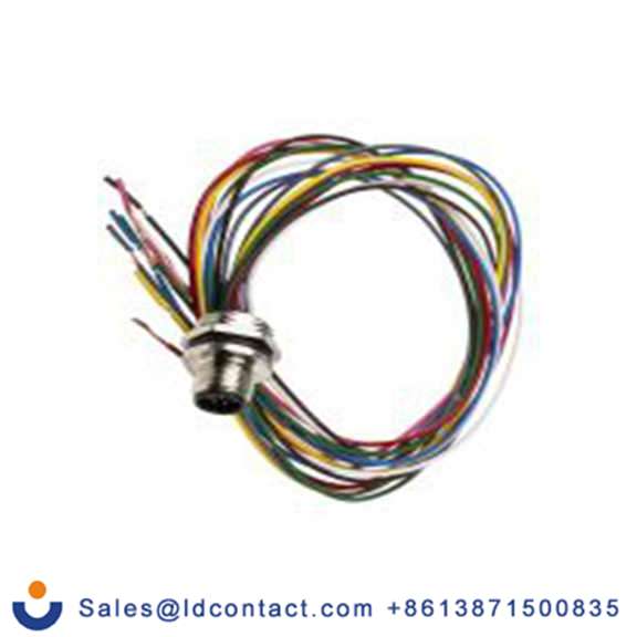 RS PRO,208-0595,M12 圆形连接器 插头, 8芯, 正面安装, 公芯, 30.0 V, IP40, CPM12系列