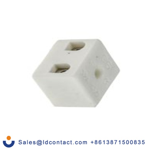 RS PRO,703-3846,非熔断型端子排, 2路, 12 mm节距, 450 V 32A, 线规12 AWG, 直接安装, 白色 螺钉, CPO系列