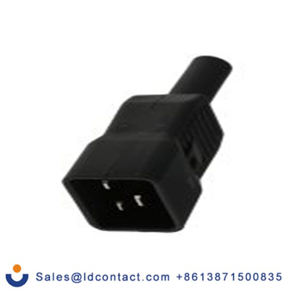 RS PRO,776-9125,C20, 直向 IEC 连接器, 电缆安装, 250 V 公 16A, EMI系列