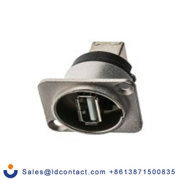 RS PRO,862-1579,USB 连接器, USB A对B型 母插, 1端口, 面板安装 直向 USB 2.0 CP系列