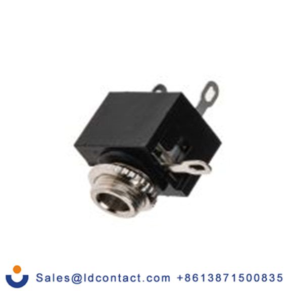 RS PRO,106-874,3.5mm, 底盘安装 单声道 母插 焊接片 2, 插孔连接器 1A 直向, 镍触芯, 黑色