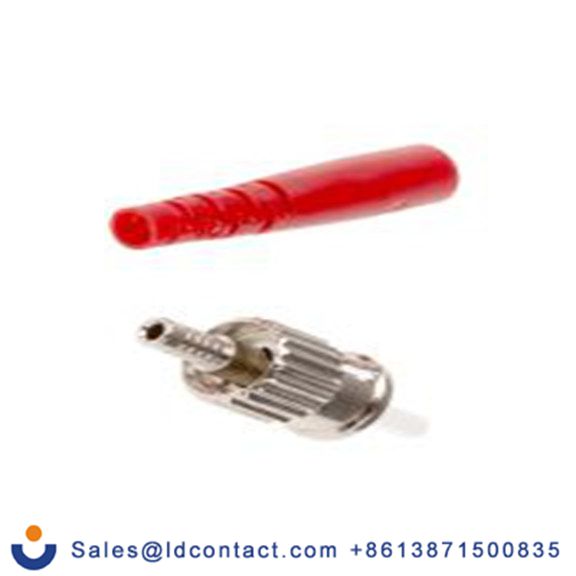 RS PRO,156-257,ST 光纤连接器, 多模, 127 μm光纤尺寸, 0.3dB插入损耗, 单工, PC抛光, 红色