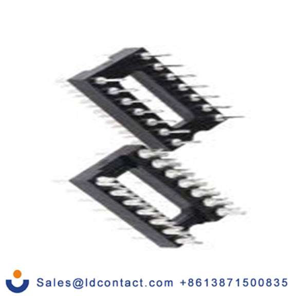 RS PRO,402-658,DIP14插针 DIL 管座, 2.54 mm节距, 通孔安装, 镀镍镀锡触芯 1A