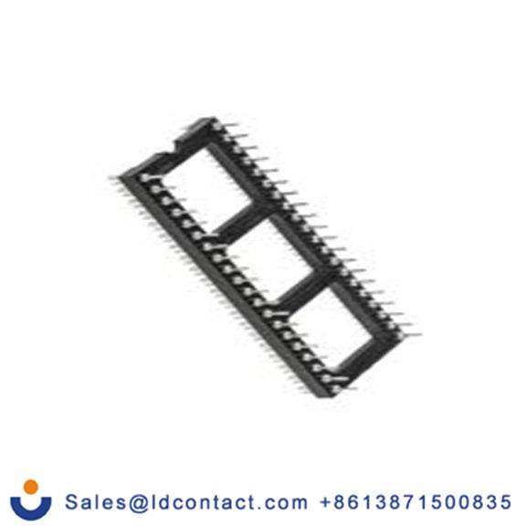 RS PRO,402-692,DIP40插针 DIL 管座, 2.54 mm节距, 通孔安装, 镀镍镀锡触芯 1A