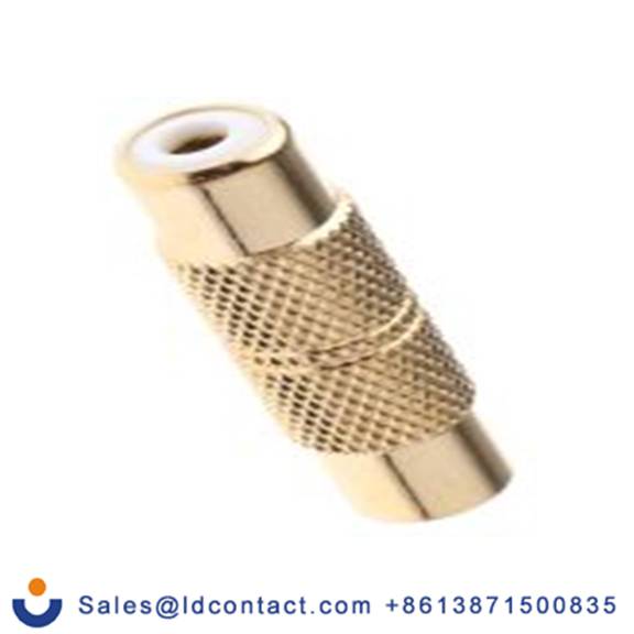 RS PRO,410-927,AV适配器 RCA类型 母插 RCA类型 直向, 镀金色触点 母插, 金属外壳