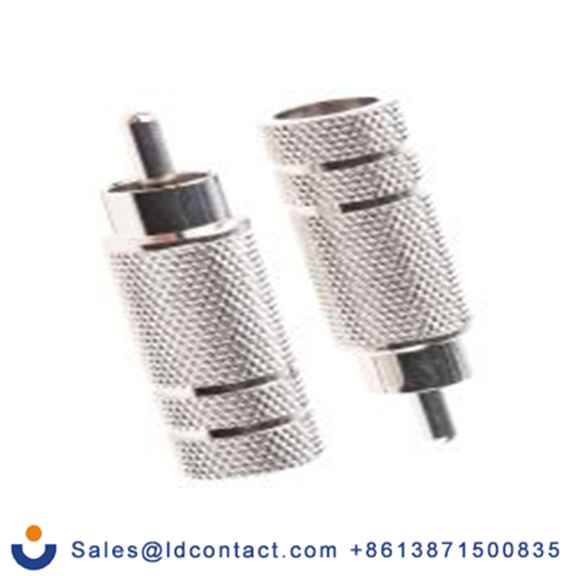 RS PRO,411-097,RCA 插头 直向, 电缆安装, 天然色, 镀镍触点