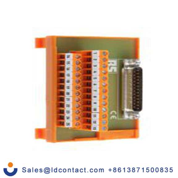 RS PRO,425-106,D-SUB 接口模块, 公, 25p, DIN 导轨安装, 22 to 14 AWG 1A, 50 V