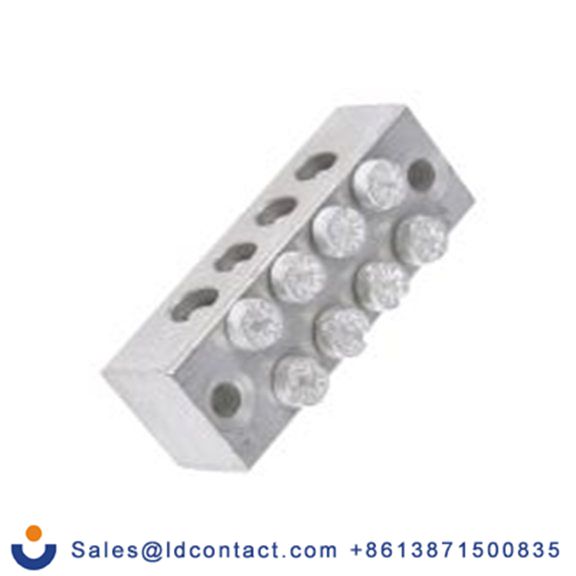 RS PRO,425-544,4路 接地端子排, 双螺钉型, CSA 0 to 16 mm², 16 AWG线规, 51.4 mm长 螺钉, 18.5 mm宽, 灰色 黄铜外壳