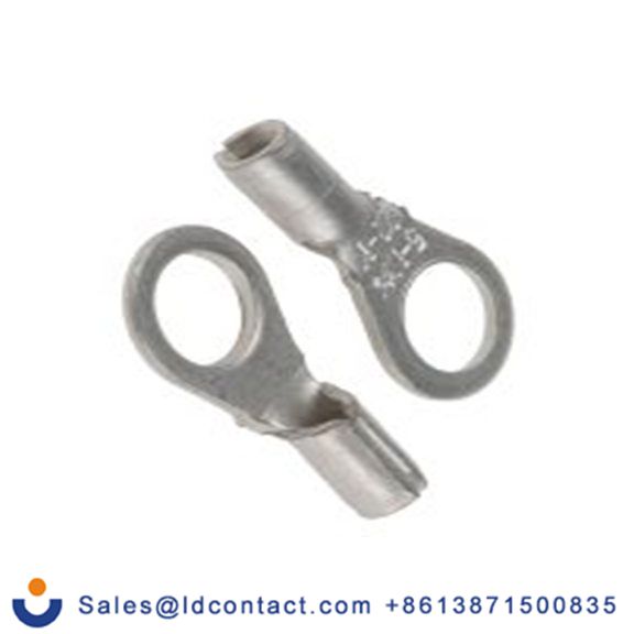 RS PRO,433-012,非绝缘 铜 圆形端子, Φ5.3 mm内环 22 AWG, M5螺栓 16 AWG至150 °C