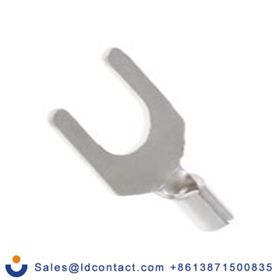 RS PRO,433-040,非绝缘 叉型端子, M6螺栓, 银色, 最小电线尺寸: 22 AWG 16 AWG, 11 mm宽, 0.8 mm厚, 镀锡触点