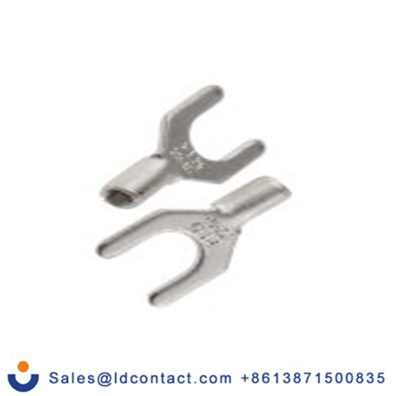 RS PRO,433-056,非绝缘 叉型端子, M5螺栓, 银色, 最小电线尺寸: 22 AWG 16 AWG, 9.5 mm宽, 0.8 mm厚, 镀锡触点