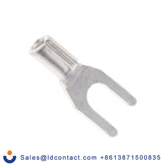 RS PRO,433-062,非绝缘 叉型端子, M3.5螺栓, 银色, 最小电线尺寸: 22 AWG 16 AWG, 6.4 mm宽, 0.8 mm厚, 镀锡触点