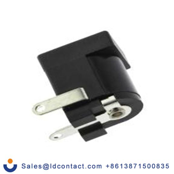 RS PRO,448-376,DC插座 直流插座, 直向 1A, 12.0 V, PCB安装, 长14.5 mm, 2.5 mm引脚, 镀镍触芯