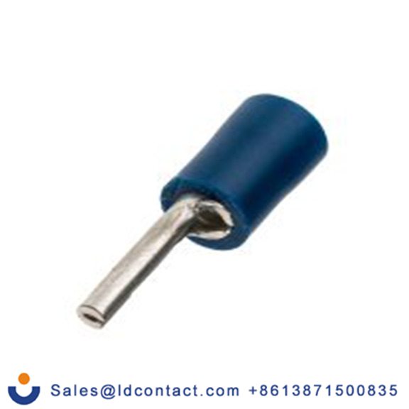 RS PRO,452-647,针型接线端子, 绝缘端子镀锡, 针Φ1.9 mmx12 mm长, 蓝色, 16 AWG, 聚氯乙烯绝缘, 线最大规格14 AWG