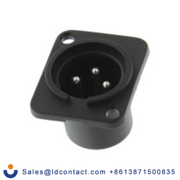 RS PRO,455-093,3芯 XLR 连接器, 面板安装 公 直向, 镀镍镀银芯