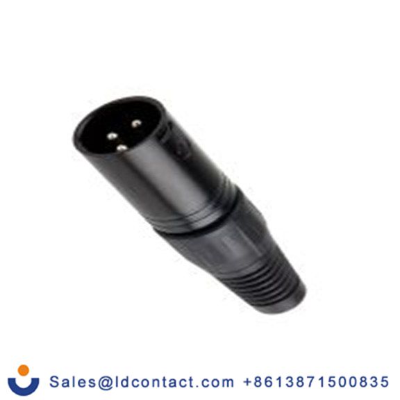 RS PRO,455-122,3芯 XLR 连接器, 电缆安装 公 直向, 镀银色芯