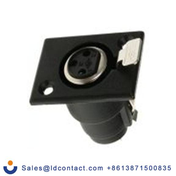 RS PRO,457-879,3芯 XLR 连接器, 面板安装 母插 直向, 镀银色芯