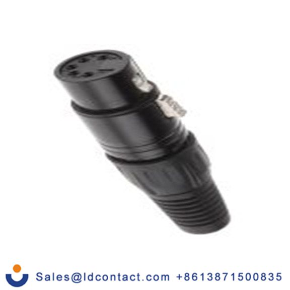 RS PRO,457-881,五芯 XLR 连接器, 电缆安装 母插, 250 V ac 直向, 镀银色芯