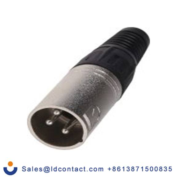 RS PRO,457-904,3芯 XLR 连接器, 电缆安装 公, 250 V ac 直向, 镀银色芯