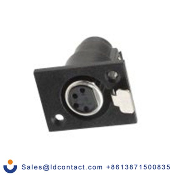 RS PRO,457-954,四芯 XLR 连接器, 面板安装 母插 直向, 镀银色芯