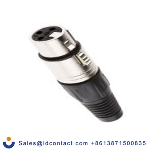 RS PRO,458-002,3芯 XLR 连接器, 电缆安装 母插, 250 V ac 直向, 镀银色芯