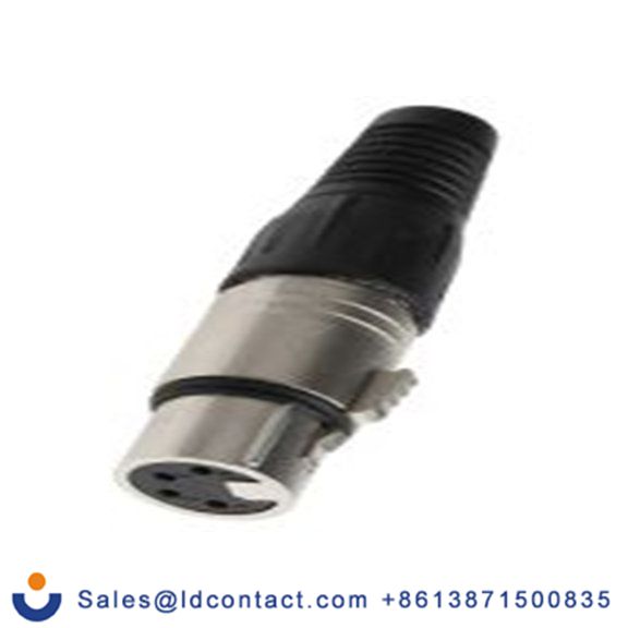 RS PRO,458-008,四芯 XLR 连接器, 电缆安装 母插 直向